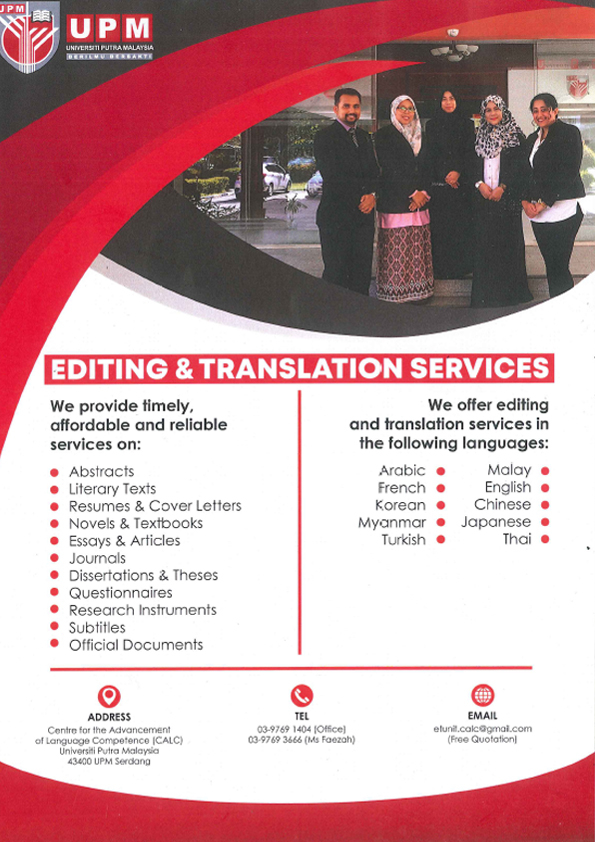 Khidmat Penterjemahan dan Penyuntingan